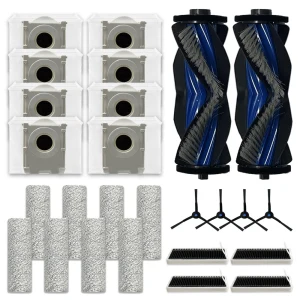 TOP7 로봇청소기 추천 추천 모델 [호환] BNC INT 에코백스 디봇 X8 PRO 프로옴니 로봇 청소기 소모품 먼지봉투 더스트백 걸레 필터 사이드 메인 브러쉬 부속품 세트, 1개, 26개