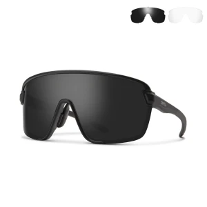 Product Image of the SMITH Bobcat 스미스 바브캣 스포츠 고글 선글라스 Matte Black 매트 블랙 / 크로마팝 블랙 (+야간용 투명 클리어 렌즈포함)
