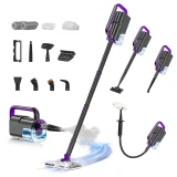 TOP7 바닥용 스팀청소기 추천 추천 모델 [2025년형] RichMagic 10in1 다용도 고온 스팀 청소기 차이슨 스팀 물걸레 청소기 2단 조절 7m 코드선 10초 즉열 350ml 물통 스틱 길이 조절 건조 방지 알림, 자흑색, 1개