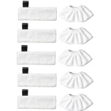 TOP7 바닥용 스팀청소기 추천 추천 모델 NMX 카처 스팀청소기 호환 극세사 패드 걸레 SC2 SC3 SC4 SC5 EasyFix 전용 교체용 청소포, 10개, 커버용+바닥용 패드