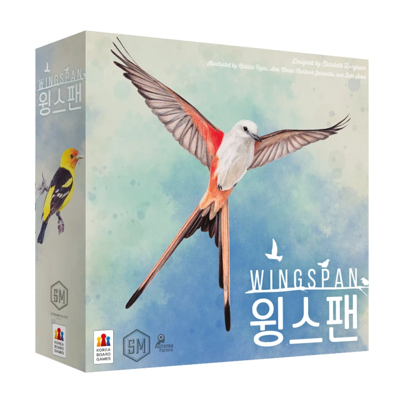 코리아보드게임즈 윙스팬 Wingspan 본판 실제 상자 사진