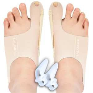 TOP7 구두 앞코에서 엄지발가락이 눌리는 사람 무지외반 발가락 교정기 추천 추천 모델 라라무브 엄지발가락 분리 고정밴드 보호대 좌우2개+메디컬링, 1개, 스킨