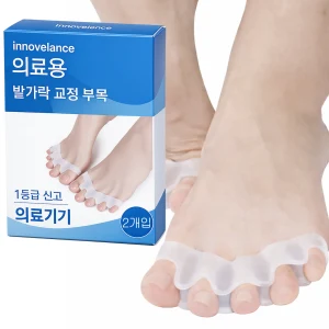 TOP7 구두 앞코에서 엄지발가락이 눌리는 사람 무지외반 발가락 교정기 추천 추천 모델 이노밸런스 의료용 무지외반증 실리콘 발가락 교정기 투명 스킨, 1개