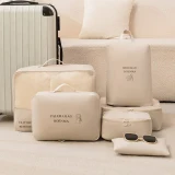 TOP7 여행용 정리 파우치 추천 추천 모델 스피덱스 여행용 파우치 6개 여행파우치 세트 고급형 원단 여행용 옷 파우치 캐리어 정리 파우치 세트 트래블파우치 여행용 옷 압축파우치 정리백 분리 보관 파우치