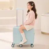 TOP15 어린이 여행 캐리어 추천 추천 모델 [Travory] 레인보우 키즈 라이딩 캐리어 어린이 타는 기내용 여행가방 18인치(45cm)