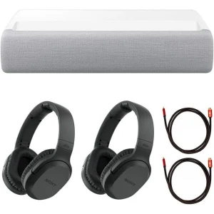 TOP7 초단초점 4K 빔프로젝터 추천 추천 모델 삼성 SPLSP9TFAXZA 130인치 더 프리미어 4K 스마트 트리플 레이저 프로젝터 번들RF400 무선 홈 시어터 헤드폰블랙 2개 및 데코 기어 6FT 유니버설 HDMI 2