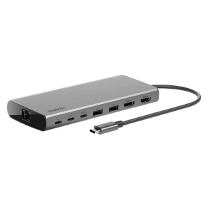 Product Image of the 벨킨 Connect USB-C 8 in 1 듀얼 디스플레이 코어 허브 INC015bt