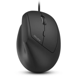 Product Image of the 아이리버 항균처리 컴팩트 EV100 인비저블 인체공학 무소음 유선 버티컬 마우스