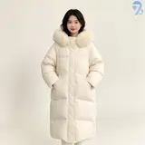 TOP7 여성 패딩 추천 추천 모델 708090 여성용 퍼 후드 롱 면패딩