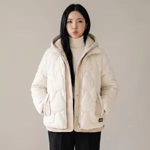 TOP7 여성 패딩 추천 추천 모델 몬스터캐나다 여성 레이어드 후드누빔패딩 / 물결누빔 두툼한 볼륨감/MONSTER CANADA