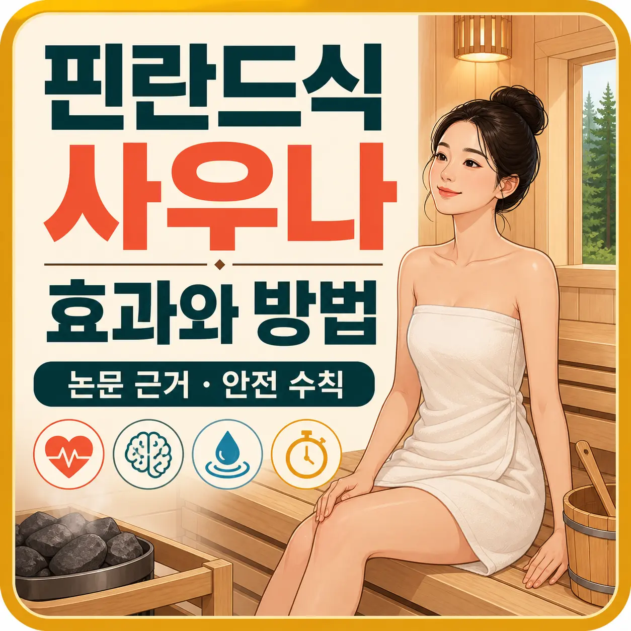 핀란드식 사우나 효과·효능과 안전하게 하는 방법 대표 이미지