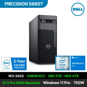 쿠팡에서 제일 비싼 최고가 물건 TOP20 추천 모델 DELL 프리시전 5860T W3-2423 RTX Pro 6000 Blackwell 256GB 2TB 4TB Win11 Pro 750W 워크스테이션